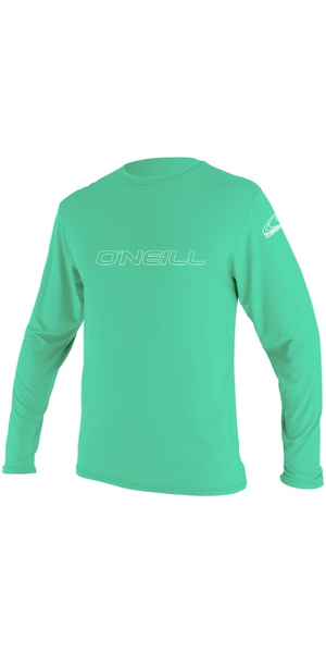2026 O'Neill Youth Basic Skins Long Sleeve Rash Tee 4341 - Light Aqua